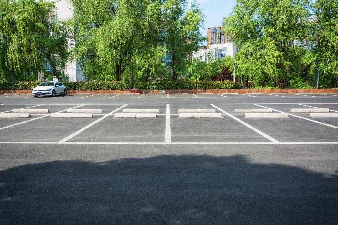 Concrete parking lot